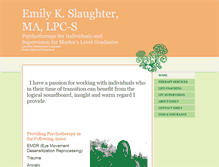 Tablet Screenshot of emilyslaughtercounseling.com